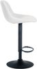 CLP 2er Set Barhocker Loft mit Rückenlehne und 360 drehbar,weiß Kunstleder Bild 4