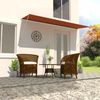 vidaXL Einziehbare Markise 400×150 cm Orange und Braun 145899 Bild 3