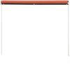 vidaXL Einziehbare Markise 400×150 cm Orange und Braun 145899 Bild 4
