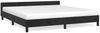 vidaXL Bettgestell ohne Matratze Schwarz 180x200 cm Samt 347587 Bild 2