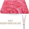 Bettwäsche-Set (135x200cm) - Renforce Marble - Rot Bild 4