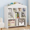 GarveeMore Kinderregal mit 15 Fächern,Burgdesign Spielzeugtruhe,103.5x30x100cm, Bücherregal Kinder,Standregal Spielzeug für Kinderzimmer,Schlafzimmer Bild 5