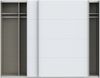 Forte SOPHISTISPACE Kleiderschrank 270, 2-türiger Schwebetürenschrank mit Einlegeböden und Kleiderstange, Weiß, 269,8 cm breit, 210,5 cm hoch, 62,9 cm tief Bild 4