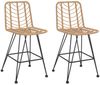 vidaXL Barhocker 2 Stk. 45x56x103,5 cm PE-Rattan und Stahl 319430 Bild 2