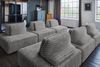 KAWOLA Modulsofa WIOLO SOFT 6 Module 6 Rückenkissen Weicher Breitcord grau 84 x 333 x 333 cm Bild 4