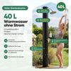 Sekey Solardusche 40 L Solar-Gartendusche Gartendusche Ohne Strom & energiesparend, Schnelle & einfache Montage mit 360° Duschkopf & Fußdusche Bild 2