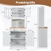 KOMFOTTEU Küchenbuffet Küchenschrank mit 2 Schubladen und Türen,68 x 40 x 170 cm Bild 2
