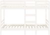 vidaXL Etagenbett Weiß 80x200 cm Massivholz Kiefer 3139835 Bild 5