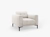 Micadoni Sessel Bemy 1-Sitzer Strukturierter Stoff Beige Bild 2