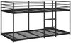 vidaXL Etagenbett ohne Matratze Schwarz 90x200 cm Stahl 4019877 Bild 4