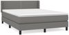 vidaXL Boxspringbett mit Matratze Dunkelgrau 140x200 cm Stoff 3129634 Bild 2