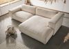 Ecksofa 279x164x69 Cord elfenbein VALENCIA Bild 2
