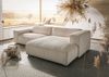 Ecksofa 279x164x69 Cord elfenbein VALENCIA Bild 3