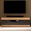 TV-Lowboard Assina in Eiche und grau 150 cm Bild 2
