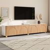 Merax Lowboard mit Bogenrelief und Metallfüßen (180 x 35 x 40 cm (L x B x H), 1 St), TV-Board TV-Schrank mit 4 Türen & großem Stauraum Bild 3