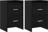 vidaXL Nachttische 2 pcs Schwarze Eiche 40 x 30 x 60 cm Holzwerkstoff 8010966 Bild 1