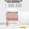 Schlafgut 'Easy' Spannbettlaken, MADE IN GREEN by OEKO-TEX®, Gummizug: rundum, Jersey Elasthan, Purple Mid, S 90x190cm - 100x220cm Bild 4