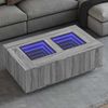 Couchtisch, Sofatisch mit Infinity-LED Grau Sonoma 116x69x40 cm Bild 2