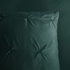 Pure Microfaser Bettwäsche 200 X 200 cm + 2- 80 X 80 cm Elegance luxury stitching pleats grün Bild 3
