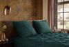 Pure Microfaser Bettwäsche 200 X 200 cm + 2- 80 X 80 cm Elegance luxury stitching pleats grün Bild 2