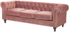 Sofa Set Samtstoff rosa 4-Sitzer CHESTERFIELD Bild 5