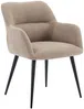 Vente-unique - HEKA Stuhl Stoff Beige - B 61 cm x H 78 cm x L 59,5 cm Bild 5