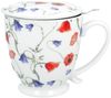 DUO Becher ANGELA mit Fuß, 500 ml, inkl. Deckel und Teesieb, New Bone China Porzellan Bild 3