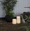 LED Outdoor Stumpenkerze , Flamme Grand', Batterie und Timer, naturweiß, 30cm Bild 3