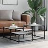 vidaXL Couchtisch Grau Sonoma 87,5x87,5x40 cm Holzwerkstoff 837745 Bild 3