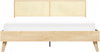 Bett mit Lattenrost MONPAZIER 180 x 200 cm Rattan Heller Holzfarbton Bild 4