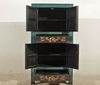 Chinesischer Vintage Schrank Blau Beige Braun Kommode Sideboard Kolonial-Stil Antik-Stil Lowboard asiatisch orientalisch Fernost shabby-chic Landhaus Bild 4