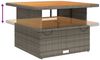 vidaXL 2-tlg. Garten-Essgruppe mit Kissen Grau Poly Rattan 3277343 Bild 4