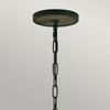 Pendellampe, Deckenlampe, Eichenholz Schmiedeeisen, D 52,1 cm Bild 4