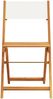 vidaXL 3-tlg. Bistro-Set Cremeweiß Stoff und Massivholz 3281844 Bild 4
