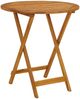vidaXL 3-tlg. Bistro-Set Cremeweiß Stoff und Massivholz 3281844 Bild 5