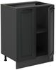 Küchenunterschrank R-Line Anthrazit Landhaus 60 cm ohne Arbeitsplatte Vicco Bild 3