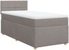 vidaXL Boxspringbett mit Matratze Taupe 90x190 cm Stoff 3288839 Bild 3