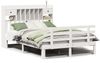 vidaXL Massivholzbett mit Regal ohne Matratze Weiß 150x200 cm Kiefer 3322799 Bild 2