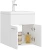 vidaXL Waschbeckenunterschrank mit Einbaubecken Weiß Spanplatte [3071261] Bild 4