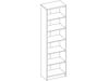 Stella Trading Optimus Regal, Holzwerkstoff, One Size, Buche Nachbildung, Regal 7 / schmal 5 E-Böden Bild 3