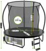 Zelsius Gartentrampolin Trampolin Schwarz Ø 228 cm für den Outdoor-Bereich Bild 3