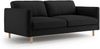 Micadoni Sofa Eden 3-Sitzer Samt Schwarz Bild 2