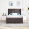 vidaXL Boxspringbett mit Kissen Dunkelbraun 190 x 140 cm Stoff 3341640 Bild 3