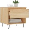 vidaXL Couchtische 2 Stk. Sonoma-Eiche 50x46x50 cm Holzwerkstoff 830915 Bild 4