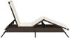 vidaXL Sonnenliege mit Auflage Braun Poly Rattan 4002702 Bild 5