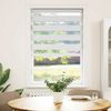 vidaXL Doppelrollo Weiß 85x150 cm Stoffbreite 80,9 cm Polyester 4014752 Bild 2