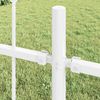 vidaXL Gartenzaun Woerden Weiß 1,7 x 1 m Pulverbeschichteter Stahl 42003880 Bild 3