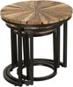 Beistelltisch ARNE 3er Set - Massivholz Braun 46x46x46cm | Couchtisch Sofatisch Abstelltisch Bild 4