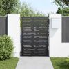 vidaXL Gartentor Schwarz 85 x 150 cm Pulverbeschichteter Stahl 42015876 Bild 3