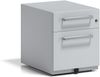 Rollcontainer Note™ mit Griff, 1 Universalschublade, 1 HR-Schublade, Farbe lichtgrau Bild 2